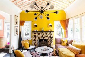 inspire design interiors bold colours living room